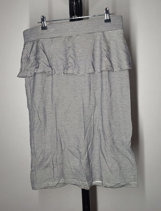 Size 16 - Striped Peplum Skirt