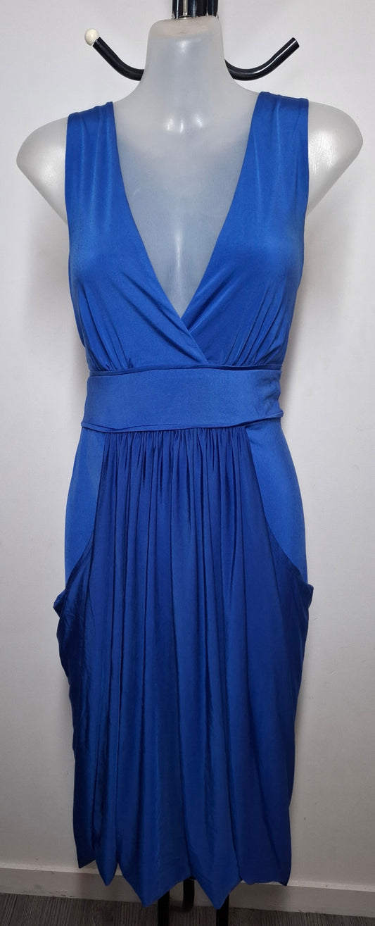 Size 12 - Blue Stretchy Slinky Dress