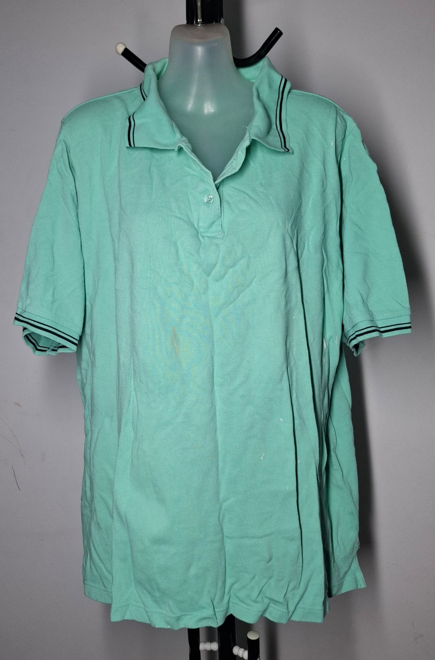 Size 26 - Green Collared Pure Cotton Shirt *FREE - HAS MARKS*