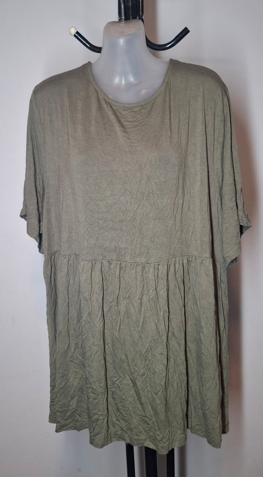Size 20 - Stretchy Khaki Top