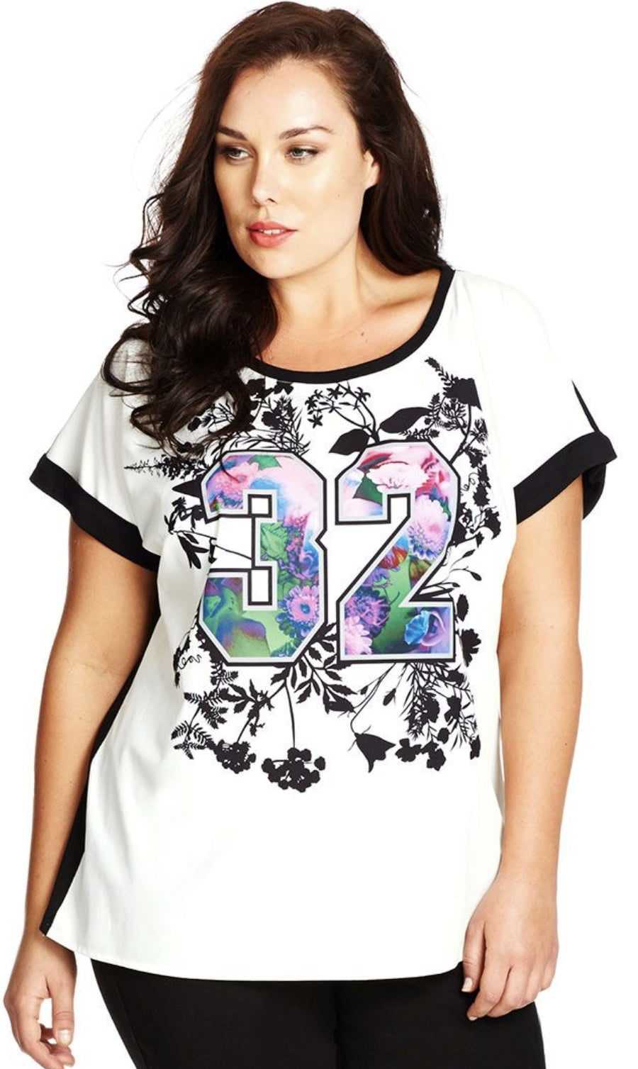 City Chic Medium - Floral '32' Top