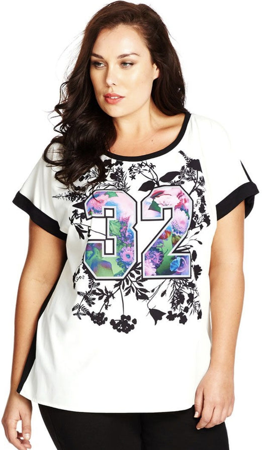 City Chic Medium - Floral '32' Top