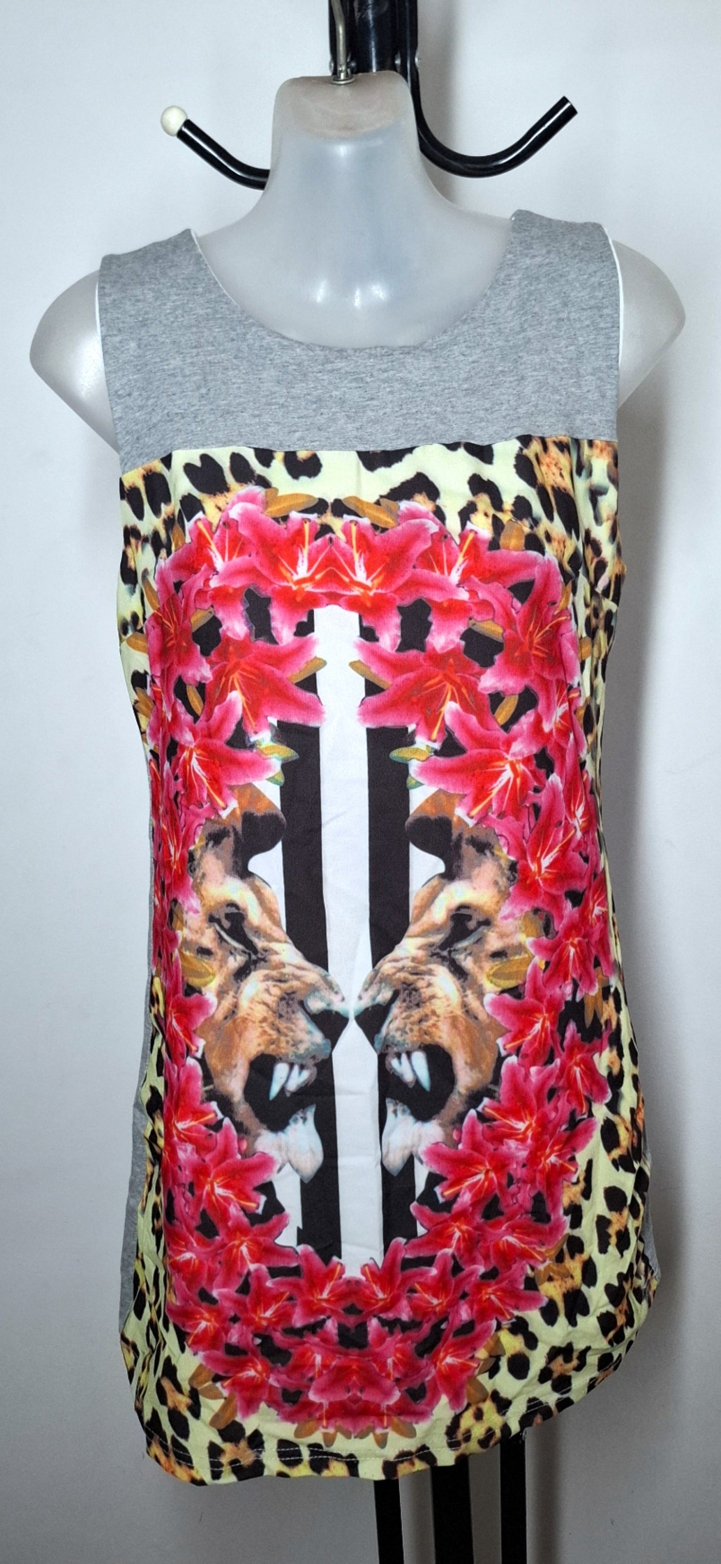Size 10 - Leopard Print Floral Dress