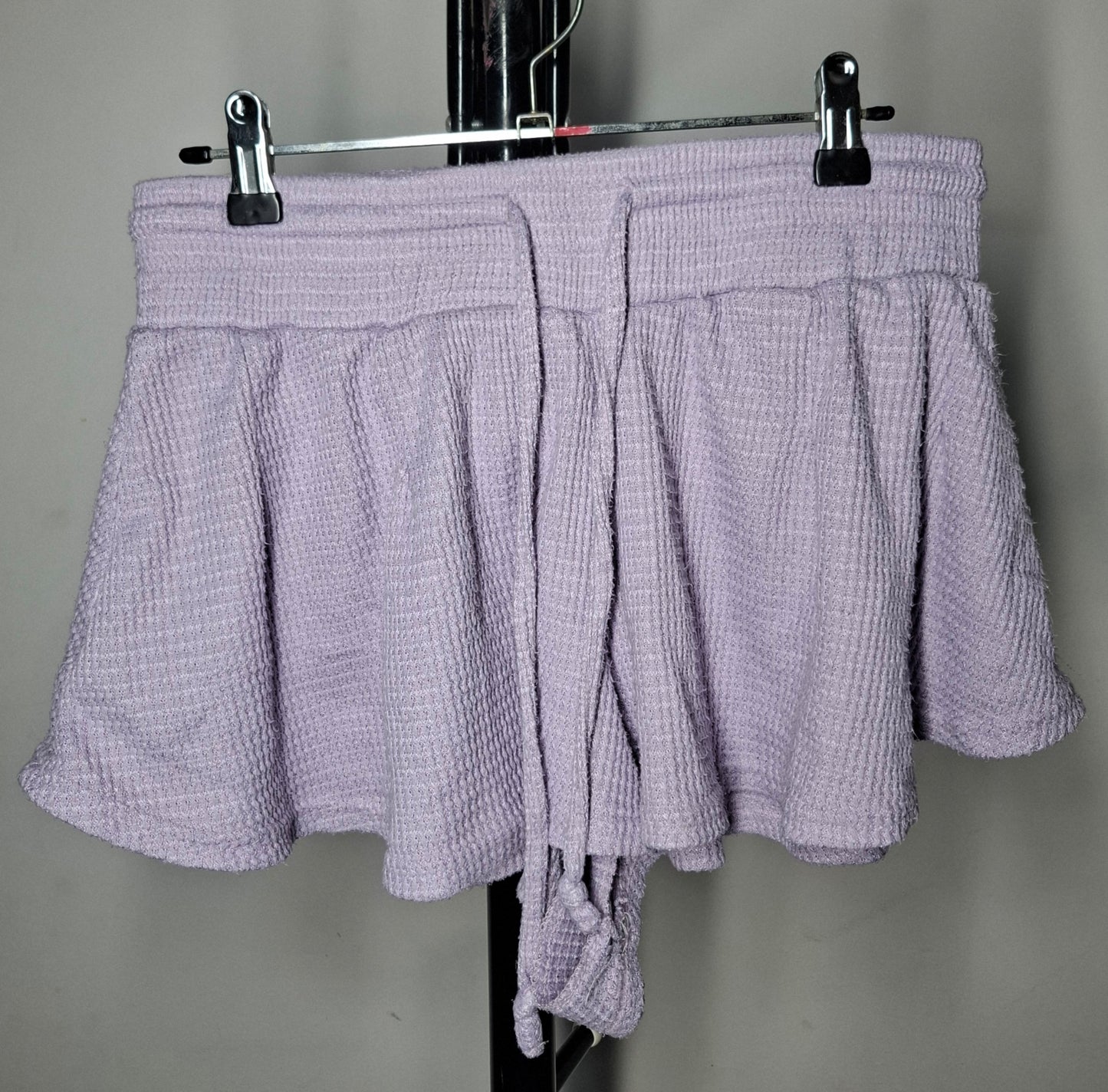 Size 10 - Soft Purple Elastic Waist Shorts With Drawstring