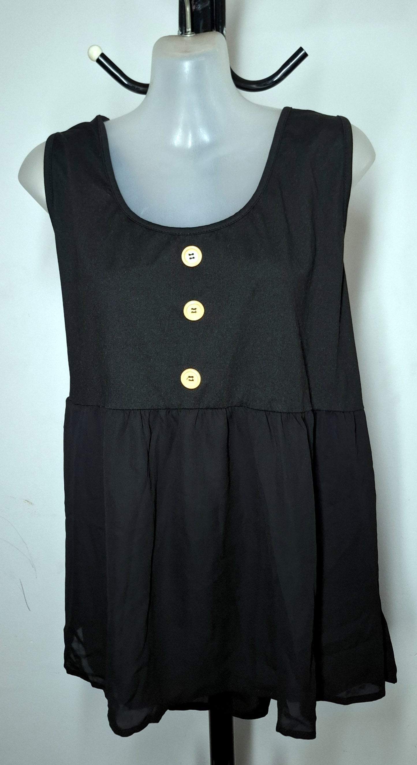 Size 20 - Black Lightweight Top