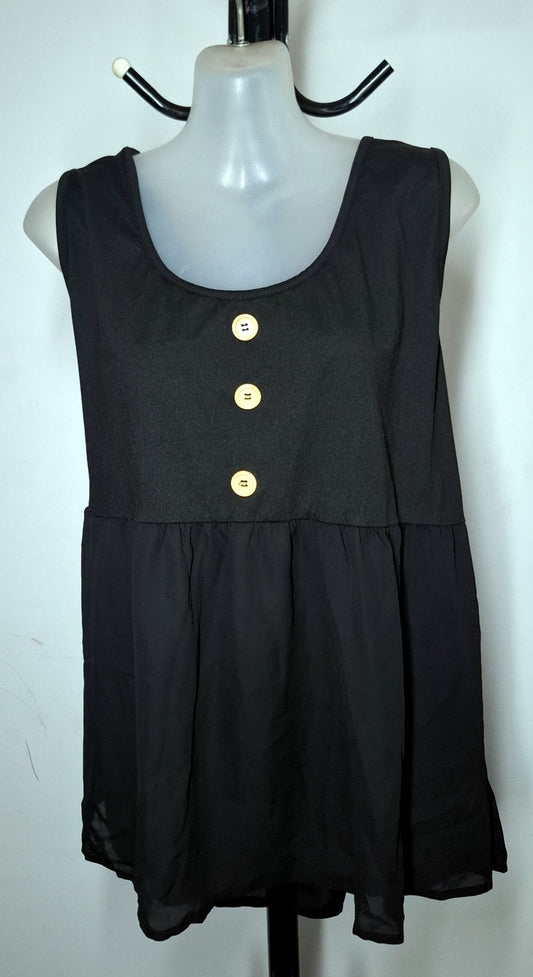 Size 20 - Black Lightweight Top