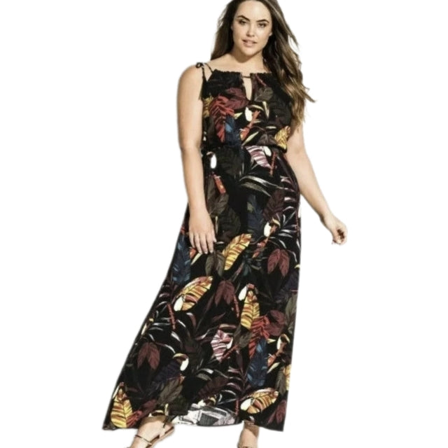 City Chic Small - Peekaboo Halter Maxi Dress