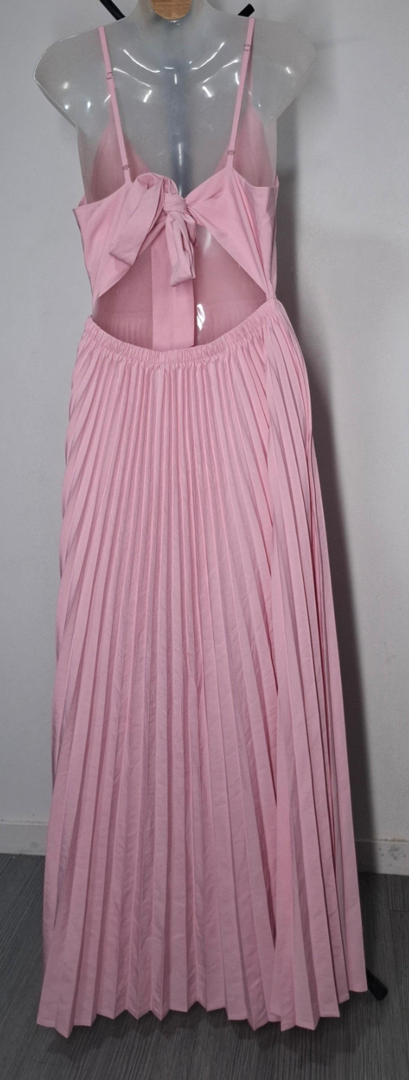 Size 10 - Pink Pleated Maxi Dress