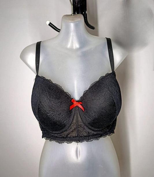 Size 16F - Black Lace Bra