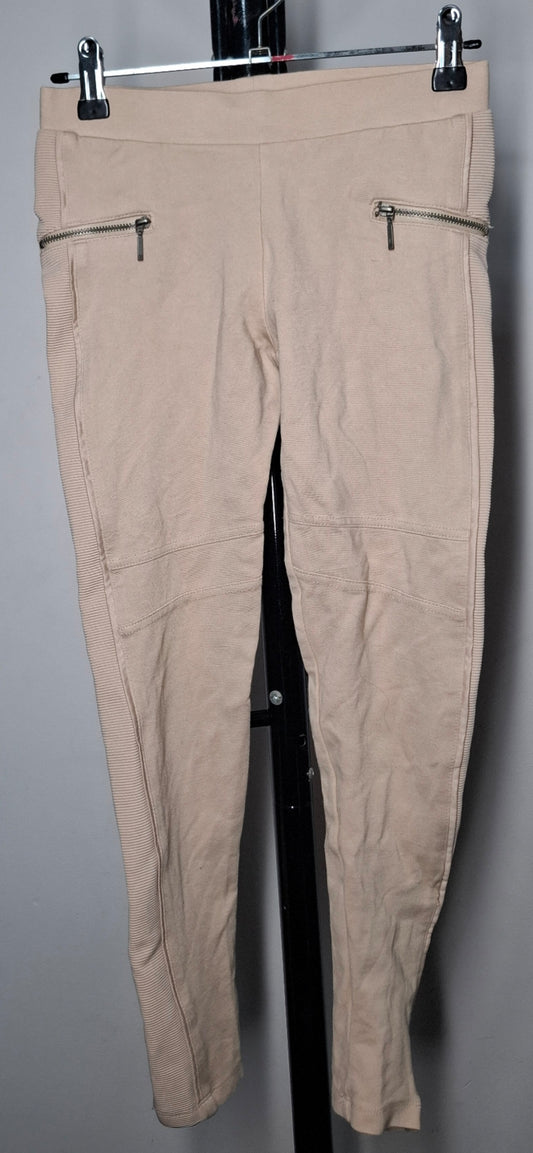 Size 10 - Beige Stretchy Legging Pants
