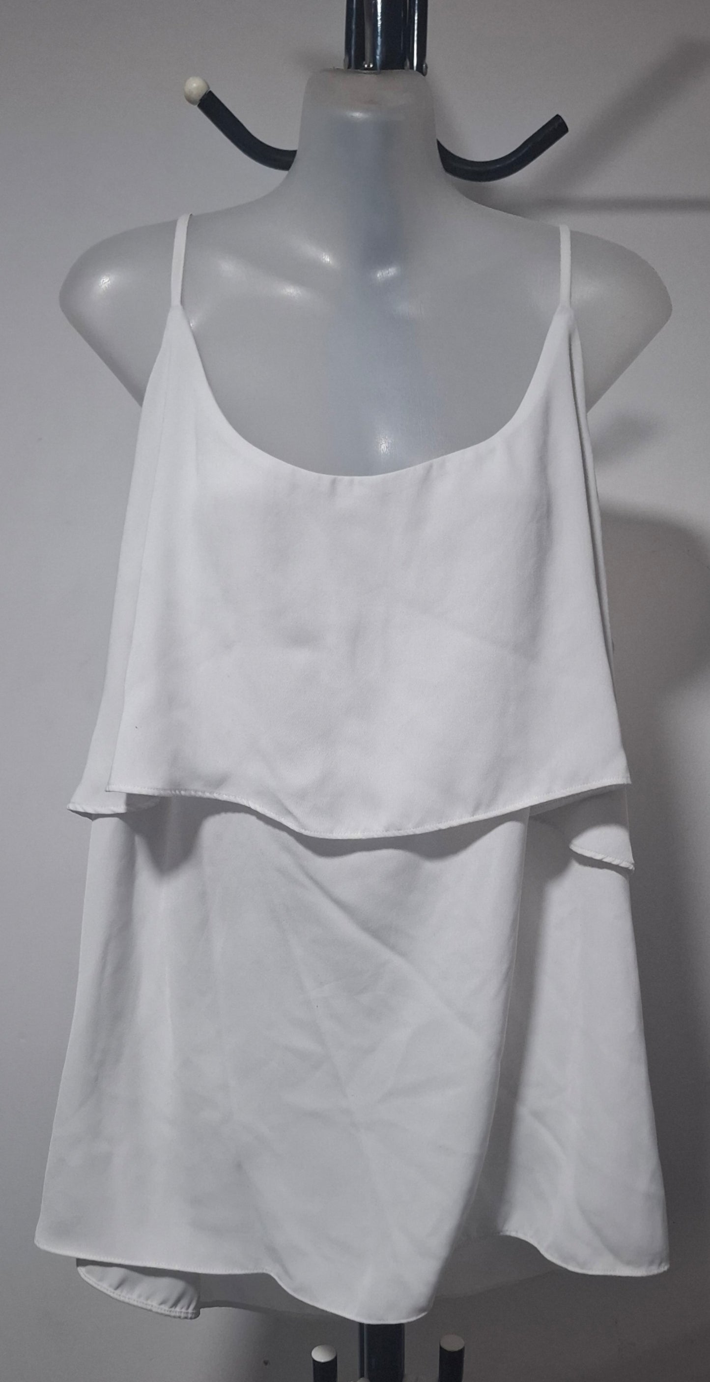 City Chic Medium - Ivory Cami Top With Adjustable Straps