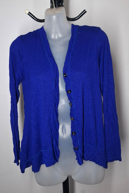 Size 12 - Blue Button Up Cardigan Jacket