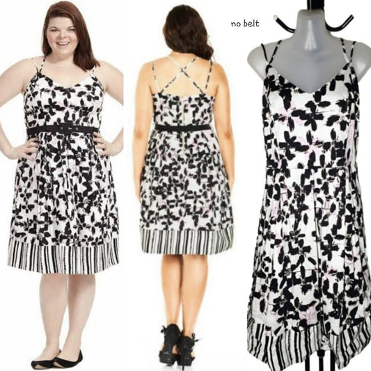 City Chic XS -  Floral Strappy Dress