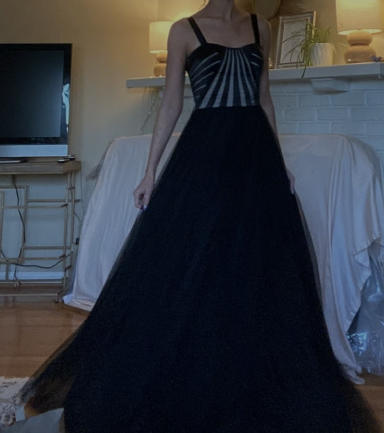City Chic XL - Formal Mesh Tulle Maxi Dress